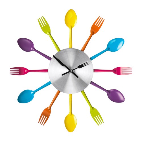 Multi coloured cutlery - multi-coloured,