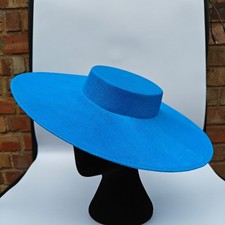 Turquoise large fascinator - large,