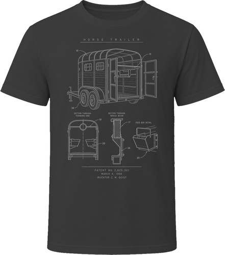 Horse trailer patent - patent, blueprint