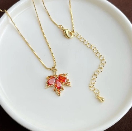 14ct gold plated - gold-plated, leaf