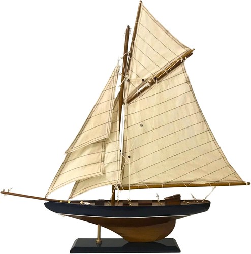 65cm wooden sailboat model - 65cm,