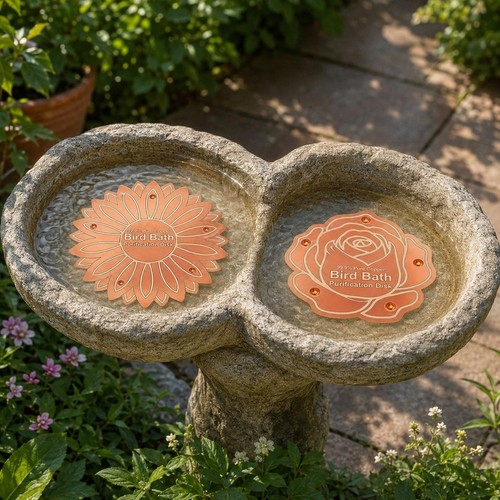 Pure copper bird - bird, bath