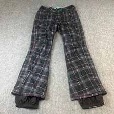 Vintage O'neill Ski Trousers Pants Check Lined 5000mm Waterproof Medium Snow