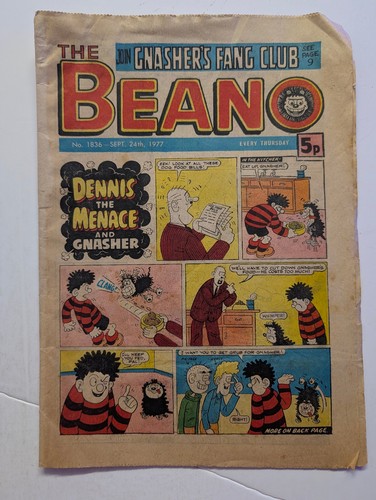 Beano comic 1836 september - beano, no