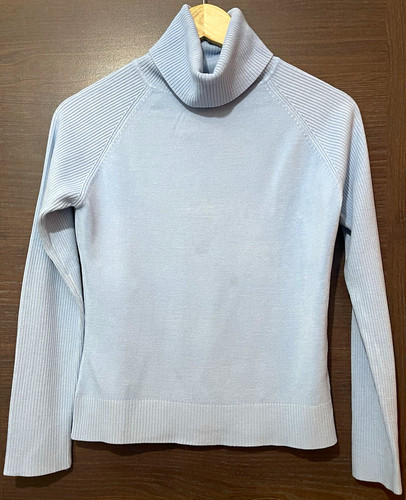 Azzurro light blue turtleneck - azzurro,