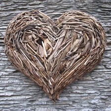 Large Driftwood Heart Wall Art