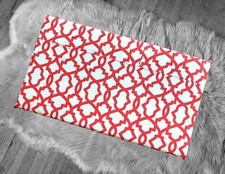 SALE IKEA Bankkamrat, Hemmahos, Stuva Bench Pad Cover Red and White Trellis Patt