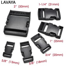 Side Release Buckles Clips for Webbing Strap Squeeze Fasteners Delrin Plastic