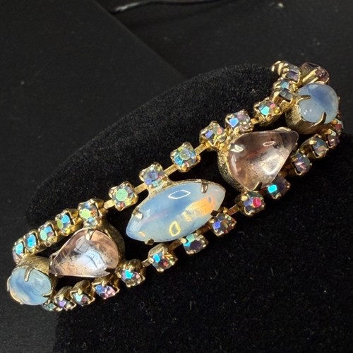 Vintage bracelet pink - &, blue