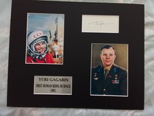 Yuri Gagarin Signed With Coa