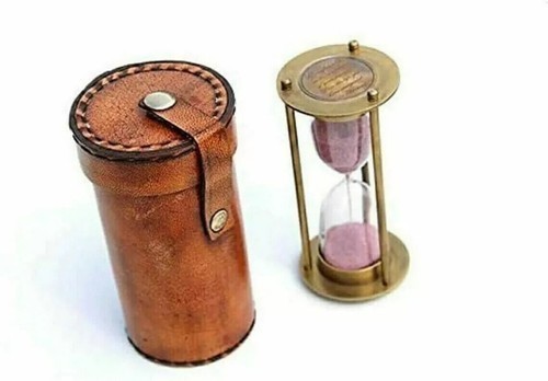 Sand timer hourglass - sand, brass