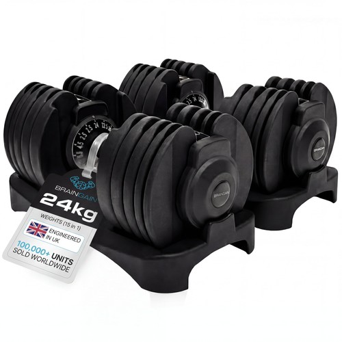 24kg adjustable dumbbell - dumbbell, pair
