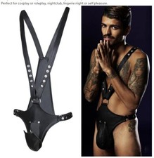 Men's Leather Body Suit