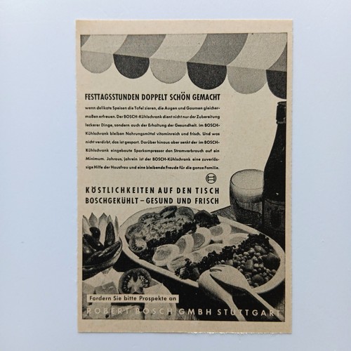 1951 bosch refrigerator - bosch,
