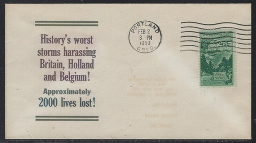 1953 linto cachet cover - cachet,
