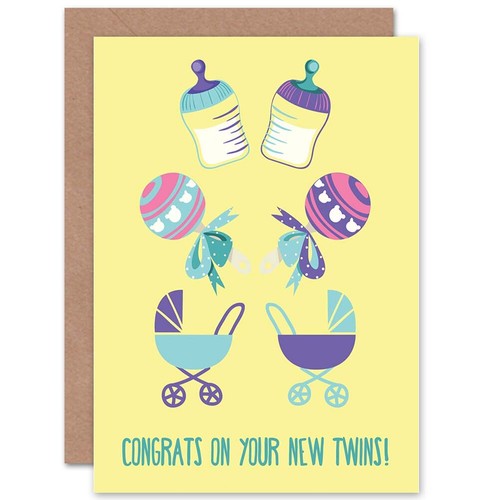 Baby twins congratulations - baby,