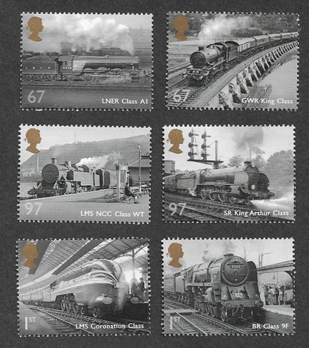 Great british railways stamps - british,