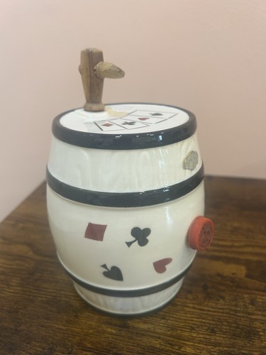 Vintage ceramic mini barrel - ceramic,