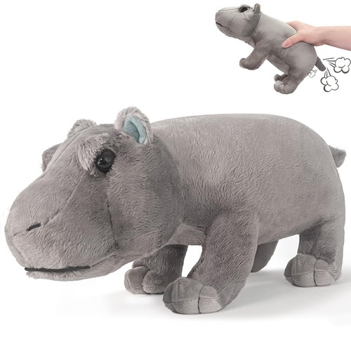 Hippo plush toy farting - hippo, toy,