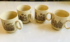 Set 4 Stacking Stoneware Mugs