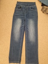 Ladies High Waist Jeans. Size S/8. Side Zip. Very Stretchy. Never Worn