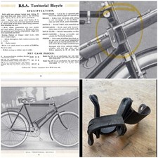 Military Bicycle Gun Support Antique Bike Cycling BSA Enfield  