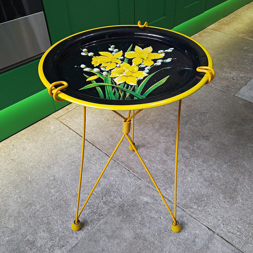 Vintage folding tray side - vintage,