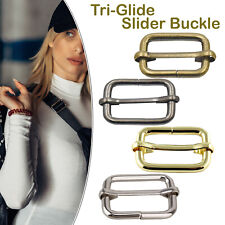 Adjustable Tri-Glide Sliding Bar Buckle for Handbag Webbing Strap DIY Crafts