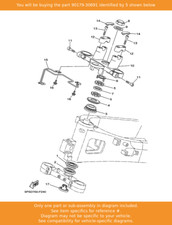 YAMAHA Nut, 90179-30691 OEM