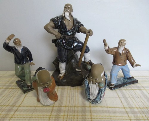 Various chinese mud men - 5x,