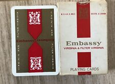 A vintage pack of Waddingtons Playing Cards advertising Wills Embassy Cigarettes