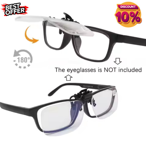 Clip flip magnifying - on,