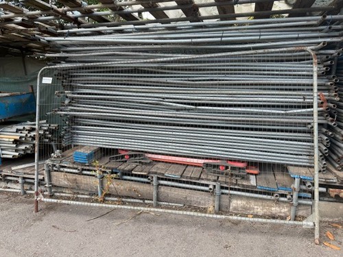 Heras fence panels used - heras,