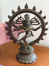 Antique brass shiva nataraja - antique,