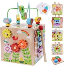 Wooden Activity Cube