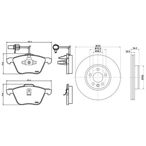 Don front brake - brake, discs