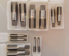 BSP TAP + DIE SET 1/8 3/8 1"