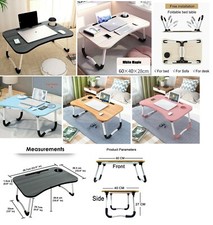 Folding Laptop Table Bed Tray Portable Computer Breakfast Desk Stand Adjustable