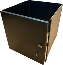 Kallax Insert with Door, Lockable, Black Brown, 33x33 cm with Lock (New!)
