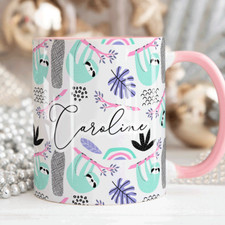 Cute Sloth Mug, Personalised