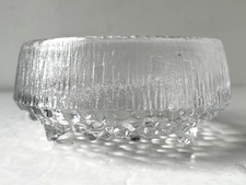 £16 Iittala Ultima Thule Tapio Wirkkala glass dessert footed bowl dish vintage
