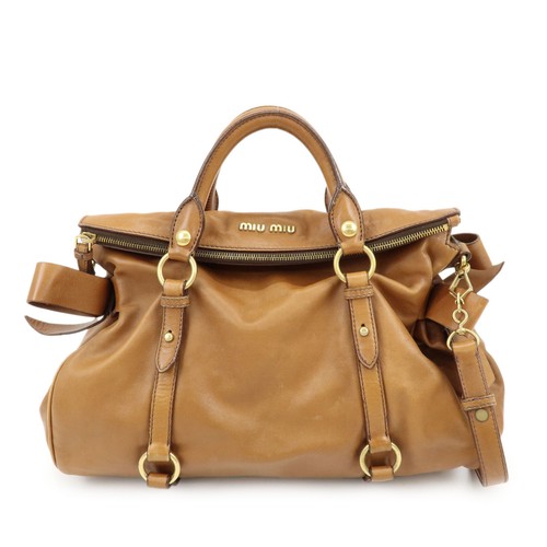 Miu leaether ribbon 2way - leaether,
