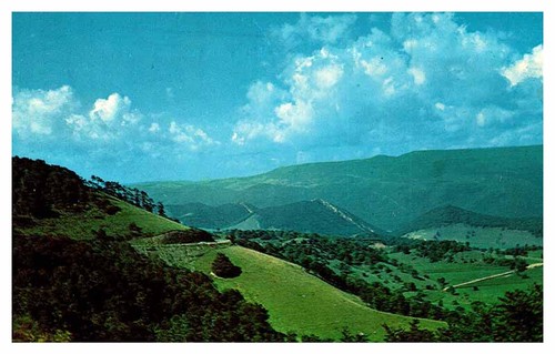Postcard mountain scene - postcard,