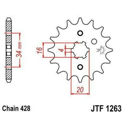 Sprocket rieju mrx 125 yamaha - sprocket,