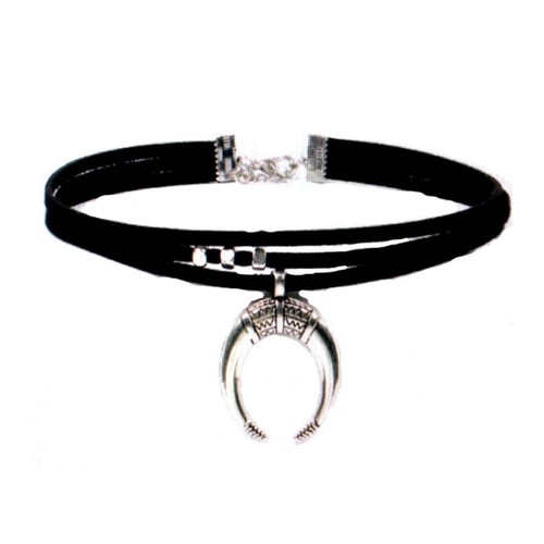 Punk style moon - style, pendant