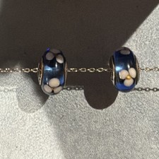 Genuine Pandora Blue Flower
