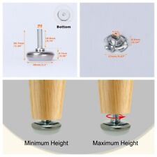8Pcs for Furniture Table Chair Leg M6x20x30mm Adjustable Leveling Leveler Feet