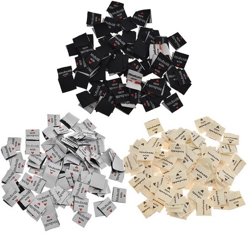 Fabric labels hand made with - labels,