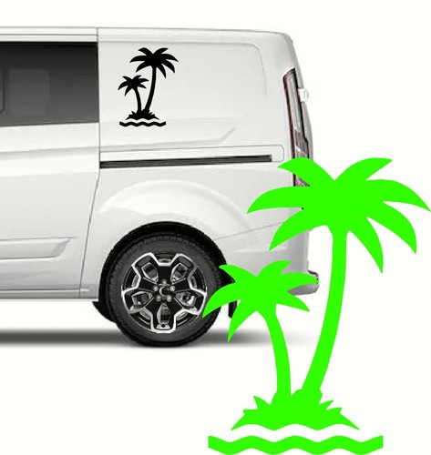 Crazy palm tree car - tree, decal