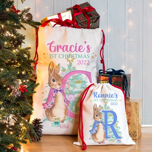 Rabbit 1st christmas sack baby - 1st,